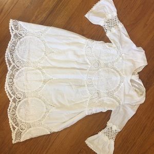 Pretty white eyelet dress